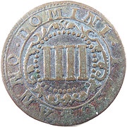 4 Pfennig - Charles August Frederick, Germany, 1730 reverse image