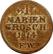 1 Mariengroschen - George Henry, Germany, 1814-1820 reverse image