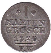 1 Mariengroschen - George Henry, Germany, 1820-1823 reverse image