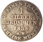 1 Groschen - George Frederick Henry, Germany, 1836-1839 reverse image