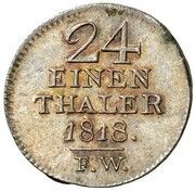 1⁄24 Thaler - George Frederick Henry, Germany, 1818-1819 reverse image