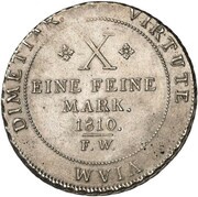 1 Thaler - Frederick, Germany, 1810 reverse image