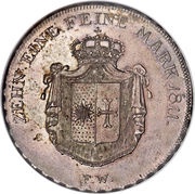 1 Conventionsthaler - George, Germany, 1811 reverse image