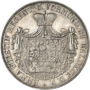 2 Thalers / 3½ Gulden - Emma Princess Regent obverse image