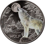 3 Euros Wolf, Austria, 2017 reverse image
