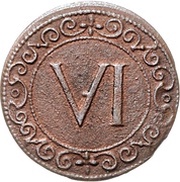 6 Pfennig, Germany, 1613 reverse image