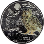 3 Euros Owl reverse image