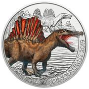 3 Euros Spinosaurus, Austria, 2019 reverse image
