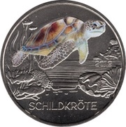 3 Euros Turtle, Austria, 2019 reverse image