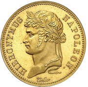 40 Franken - Jérôme Bonaparte Restrike obverse image