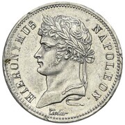 40 Franken - Jérôme Bonaparte Tin pattern obverse image