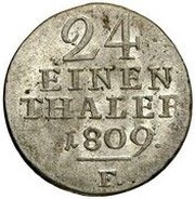 1⁄24 Thaler - Jérôme Bonaparte, Germany, 1807-1809 reverse image