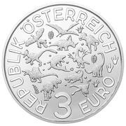 3 Euros Arambourgiania obverse image