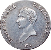 ⅔ Thaler - Jérôme Bonaparte obverse image