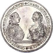 1 Thaler - Christian Louis Wedding of Count Christian Louis and Charlotte Sophie obverse image
