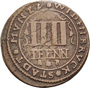 4 Pfennig, Germany, 1710-1716 reverse image