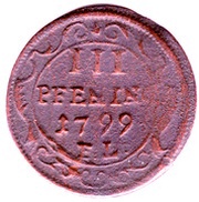 3 Pfennig - Adolph Fredrik, Germany, 1751-1755 reverse image