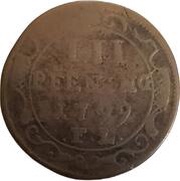 3 Pfennig - Gustav IV Adolph, Germany, 1799 reverse image