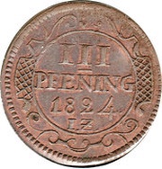3 Pfening, Germany, 1824-1825 reverse image