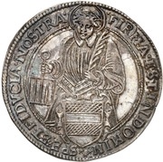 1 Thaler Treaty of Pahrenholz, Germany, 1611 reverse image