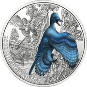 3 Euros Microraptor, Austria, 2022 reverse image