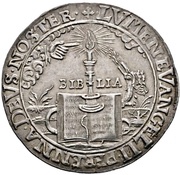½ Thaler Centenary of the Reformation, Germany, 1617 reverse image