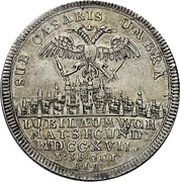 ½ Thaler Bicentenary of the Reformation, Germany, 1717 reverse image