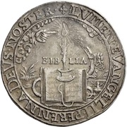 1 Thaler Centenary of the Reformation, Germany, 1617 reverse image