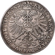 1 Thaler, Germany, 1626 reverse image