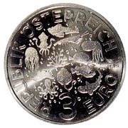 3 Euros Antarctic krill obverse image