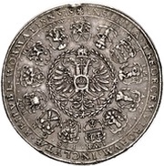 4 Thalers Schautaler; Council of thirteen, Germany, 1625 reverse image