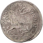 1 Gulden - Julius Frederick Kipper; Hirschgulden, Germany, 1622 reverse image