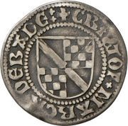 1 Schilling - Eberhard V, Ulrich V and Christian from Baden, Germany, 1479-1480 reverse image