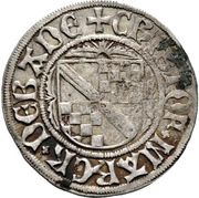 1 Schilling - Eberhard V, Ulrich V and Christian from Baden, Germany, 1479-1480 reverse image