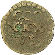 1 Heller - John Frederick I Kipper, Germany, 1621-1622 reverse image