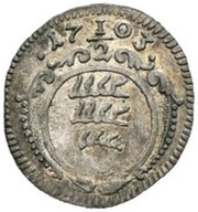 ½ Kreuzer - Eberhard Louis obverse image