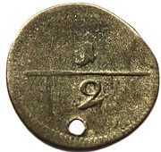 ½ Kreuzer - Charles Eugen, Germany, 1791 reverse image