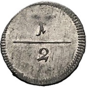 ½ Kreuzer - Louis Eugen, Germany, 1794 reverse image