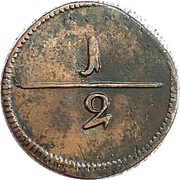 ½ Kreuzer - Frederick II, Germany, 1798 reverse image