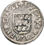 1 Dreier - Ferdinand I Habsburg occupation, Germany, 1523-1530 reverse image
