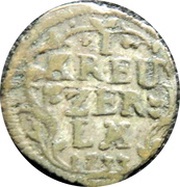 1 Kreuzer - Eberhard Louis, Germany, 1732-1733 reverse image