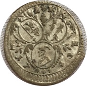 1 Kreuzer - Charles Frederick, Germany, 1743 reverse image