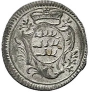 1 Kreuzer - Charles Eugen, Germany, 1746 reverse image