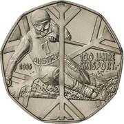 5 Euros Sport Skiing, Austria, 2005 reverse image