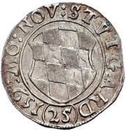 1 Groschen - Louis the Pious, Germany, 1593 reverse image