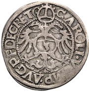 1 Groschen - Christoph, Germany, 1554-1555 reverse image