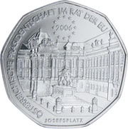 5 Euros Austrian European Union Presidency, Austria, 2006 reverse image