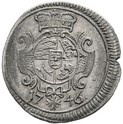 3 Kreuzers - Charles Eugen, Germany, 1746 reverse image