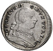 3 Kreuzers - Charles Eugen obverse image