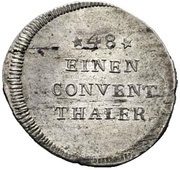 3 Kreuzers - Louis Eugen, Germany, 1794 reverse image